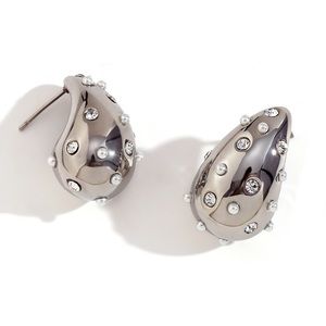 Waterproof Teardrop Earrings*Silver Drop Earrings